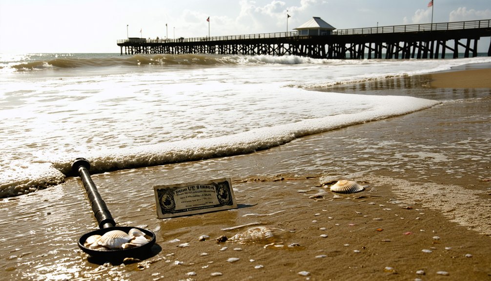 permitted beach detecting zones