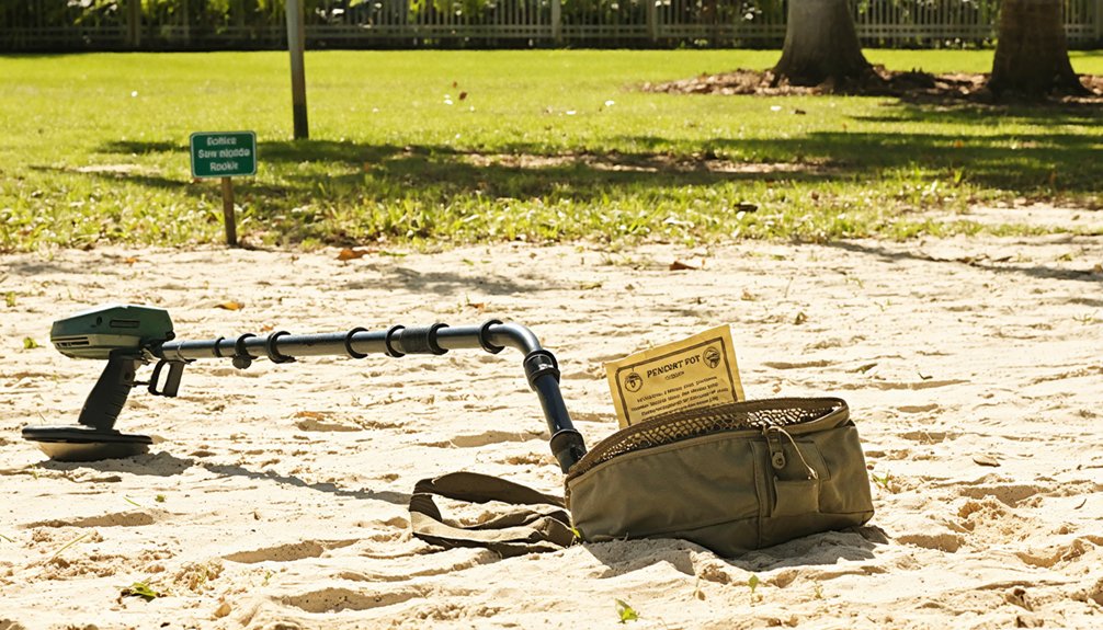 permitted metal detecting locations