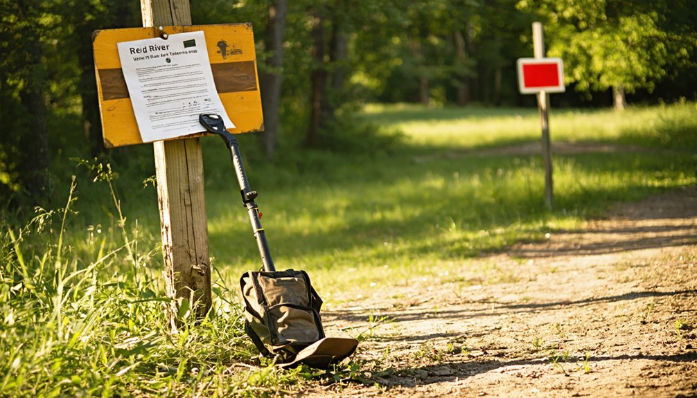 permitted public metal detecting areas
