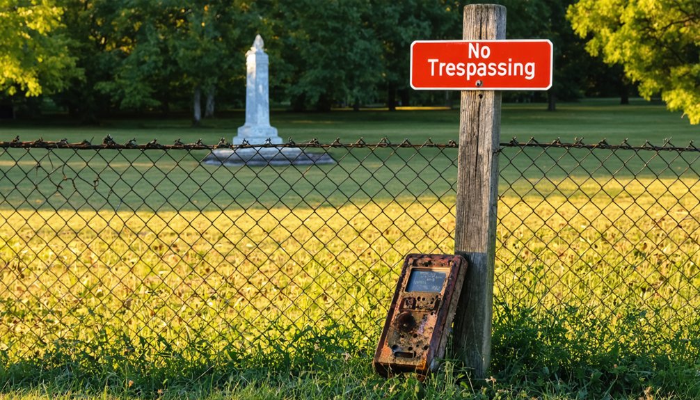 prohibited detection sites restrictions