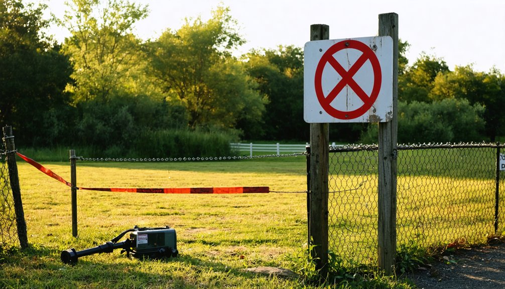 protected lands prohibit detecting