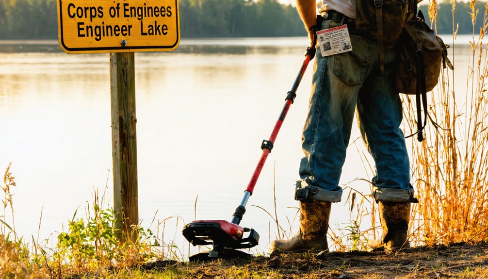 public lake metal detecting regulations