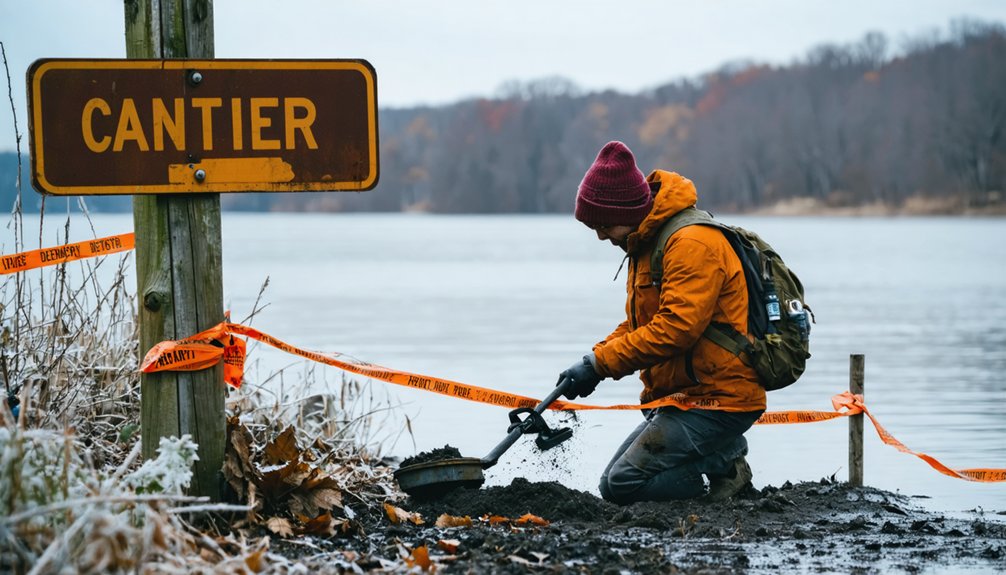 seasonal shoreline detecting restrictions