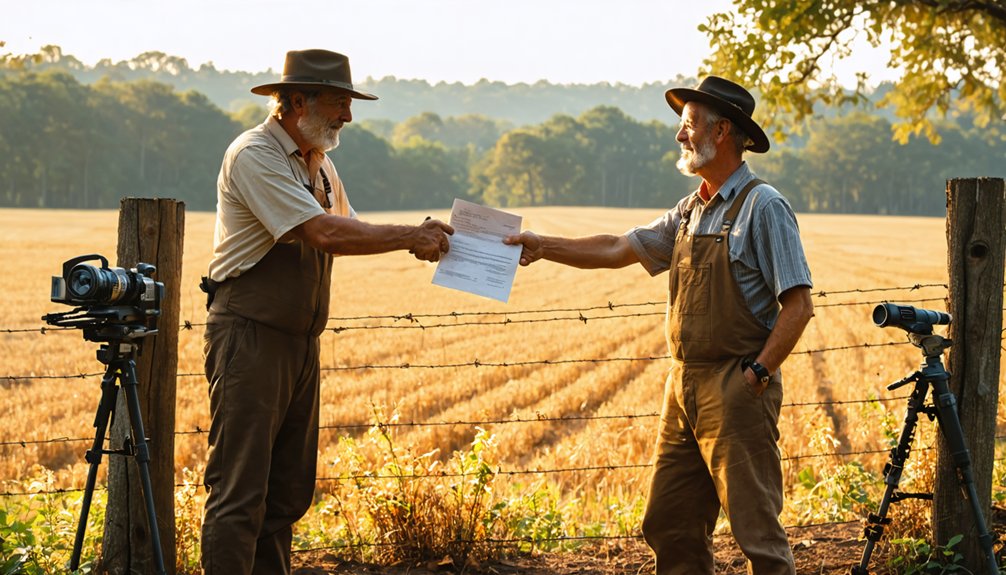 secure written land permission