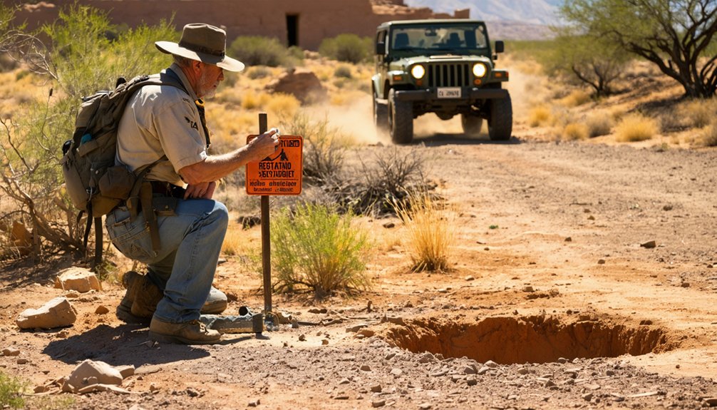 soil disturbance bans detectors