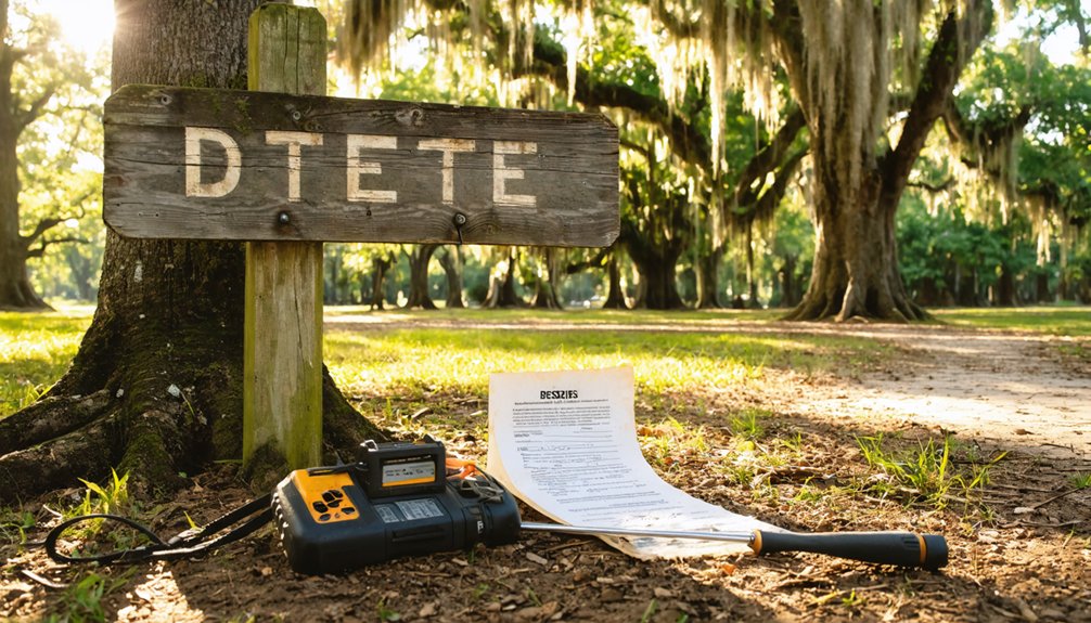 starkville metal detecting regulations