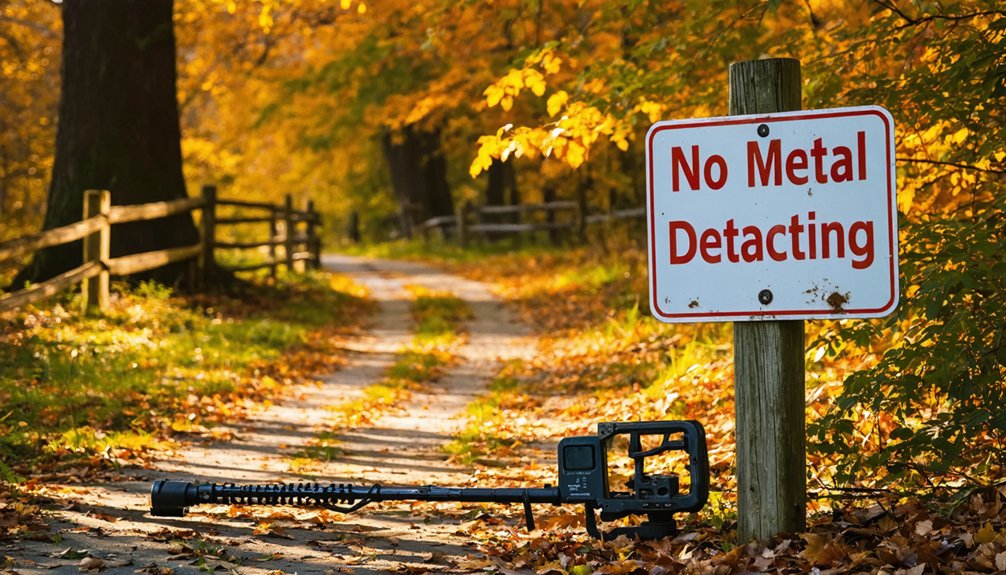 state parks restrict metal detecting
