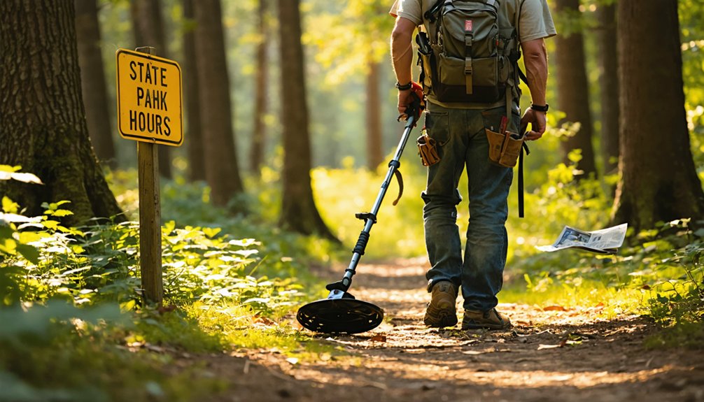 summer morning metal detecting