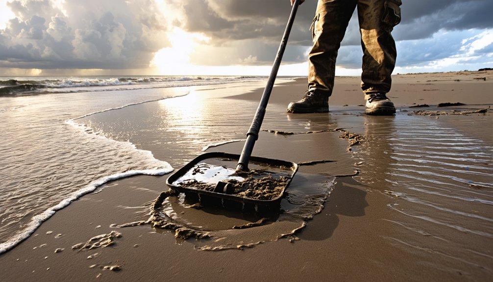 tides reveal buried artifacts