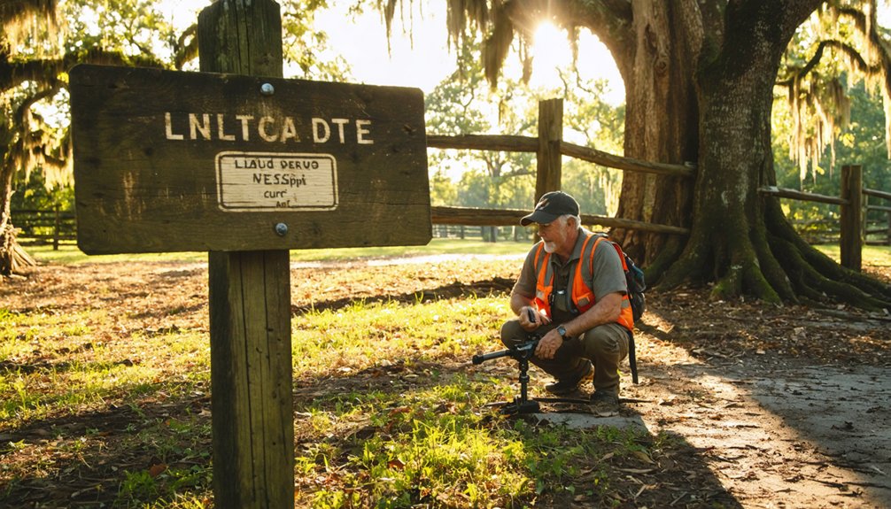 verify land ownership first