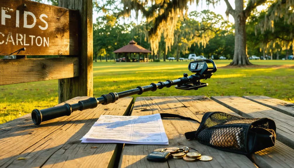 verify park specific metal detecting rules