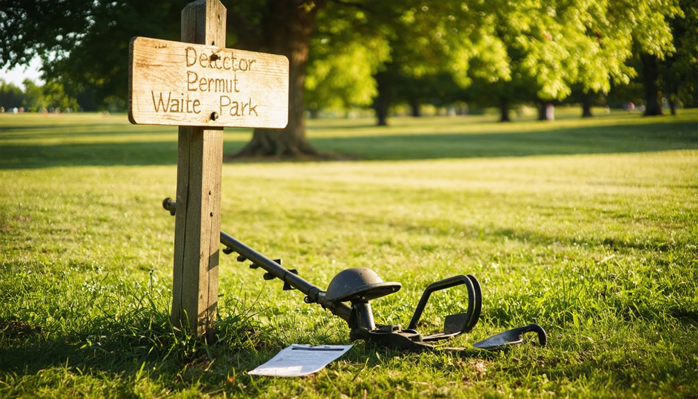 waite park metal detecting regulations