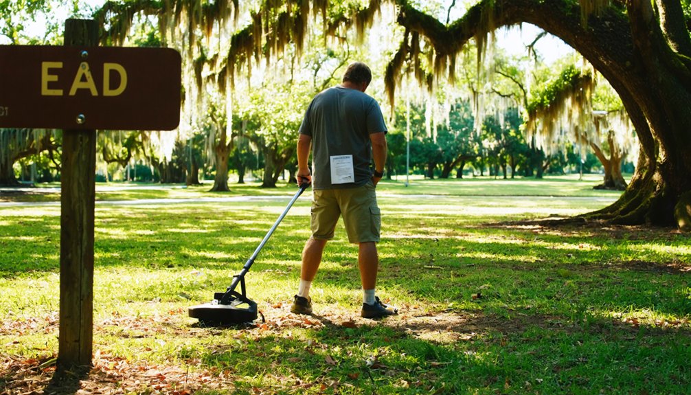 winter park metal detecting rules